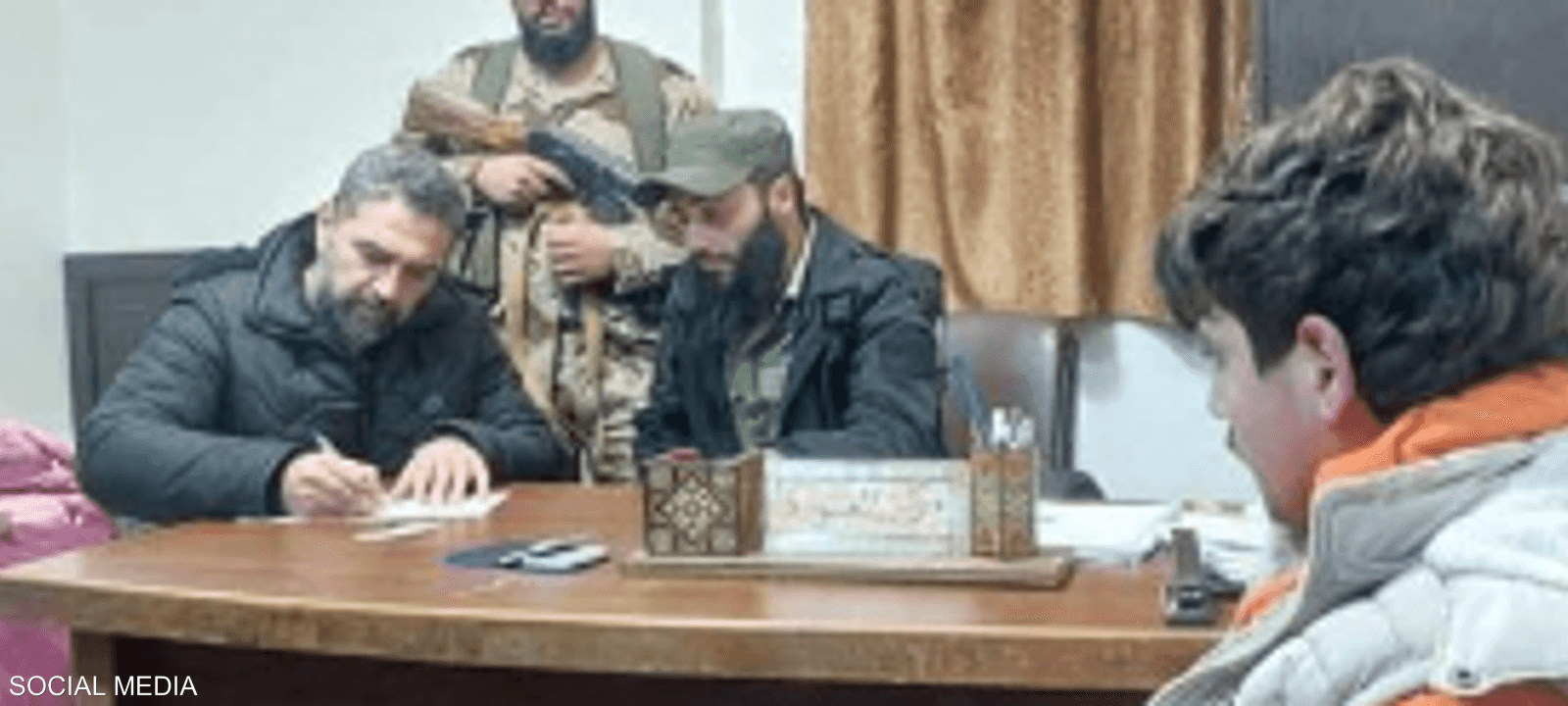 صورة متداولة خلال التحقيق مع القاتل