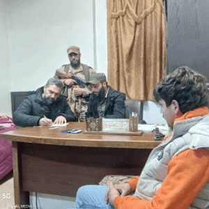 صورة متداولة خلال التحقيق مع القاتل