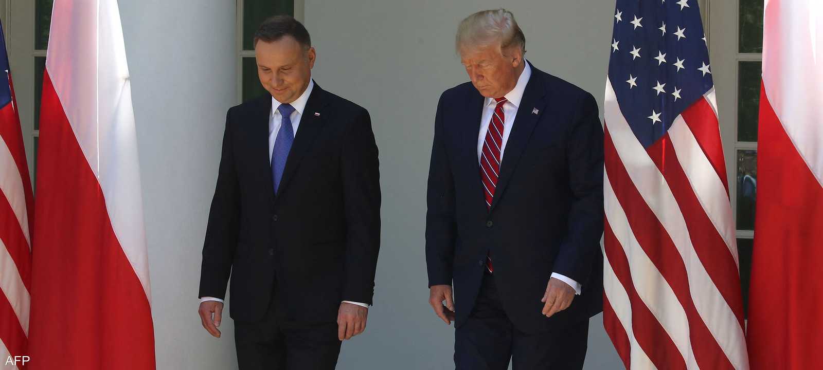 لقاء ترامب والرئيس البولندي
