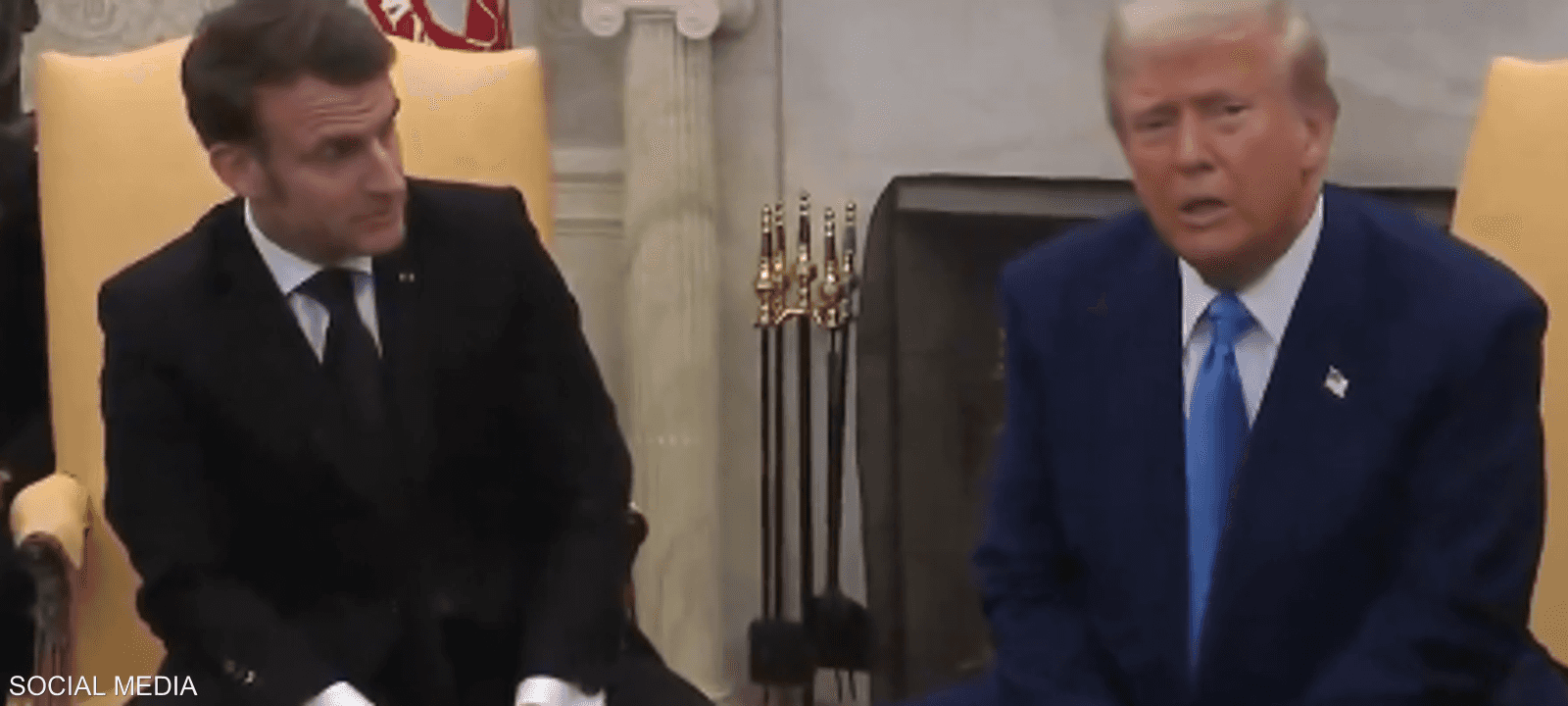 دونالد ترامب وإيمانويل ماكرون