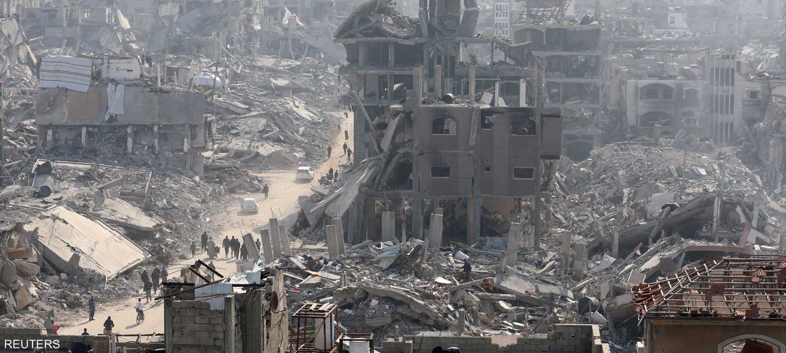 دمار هائل في جباليا بقطاع غزة