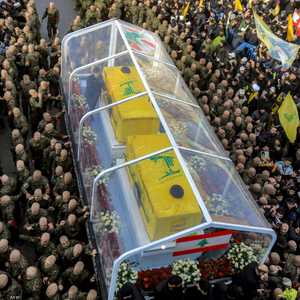 أقيمت الجنازة على مشارف الضاحية الجنوبية لبيروت