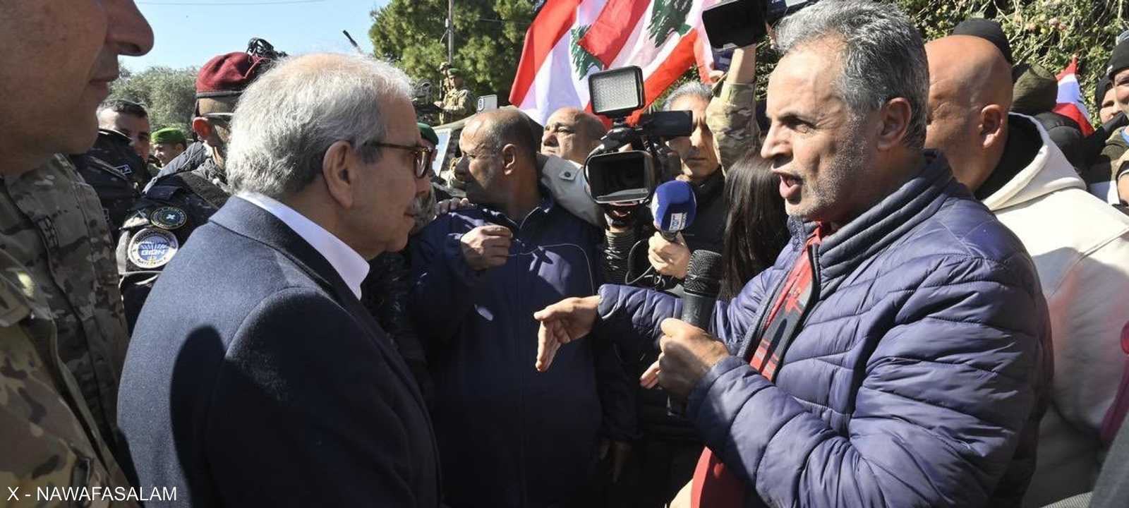 نواف سلام ملتزم بإعادة إعمار المنازل المدمرة بالجنوب