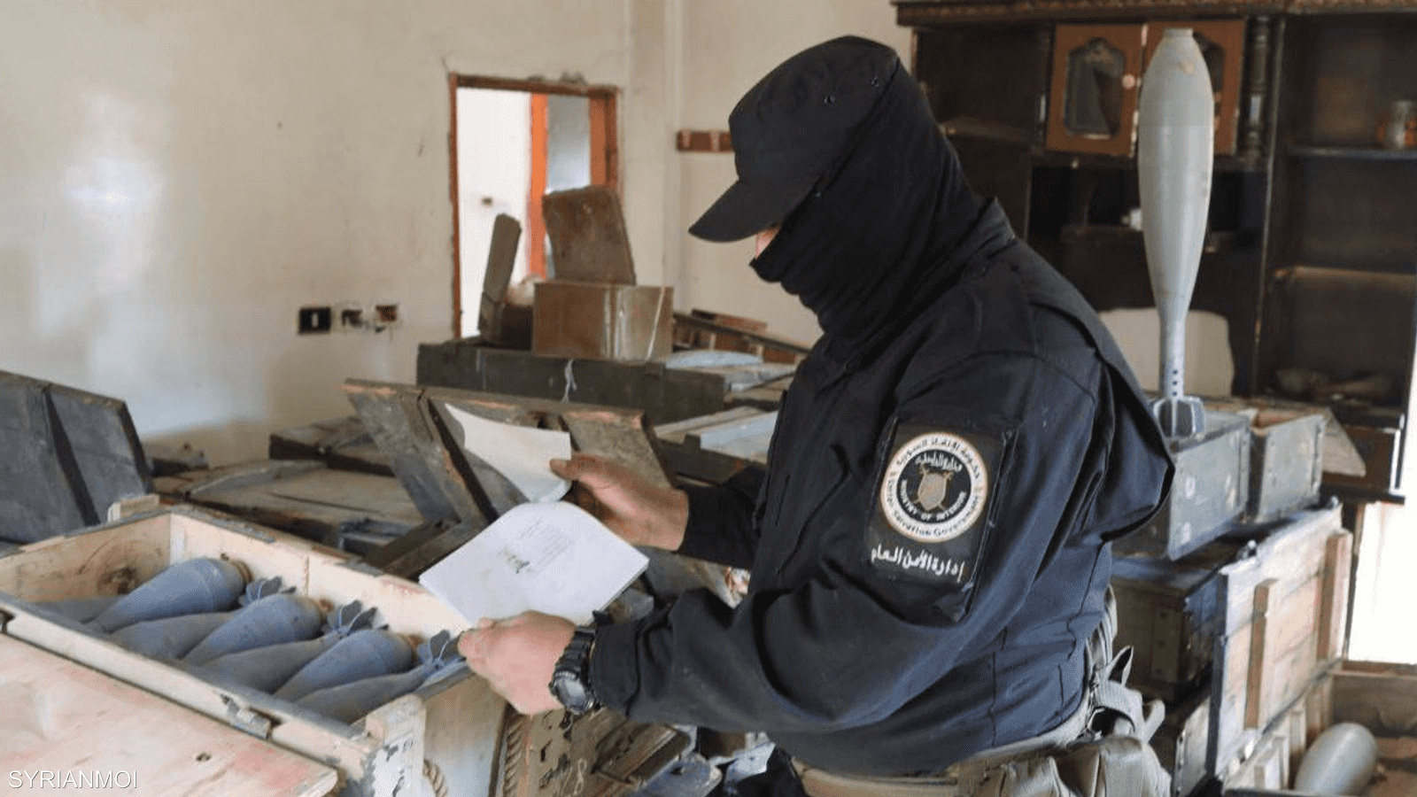 مستودع الذخائر يوجد في حمص