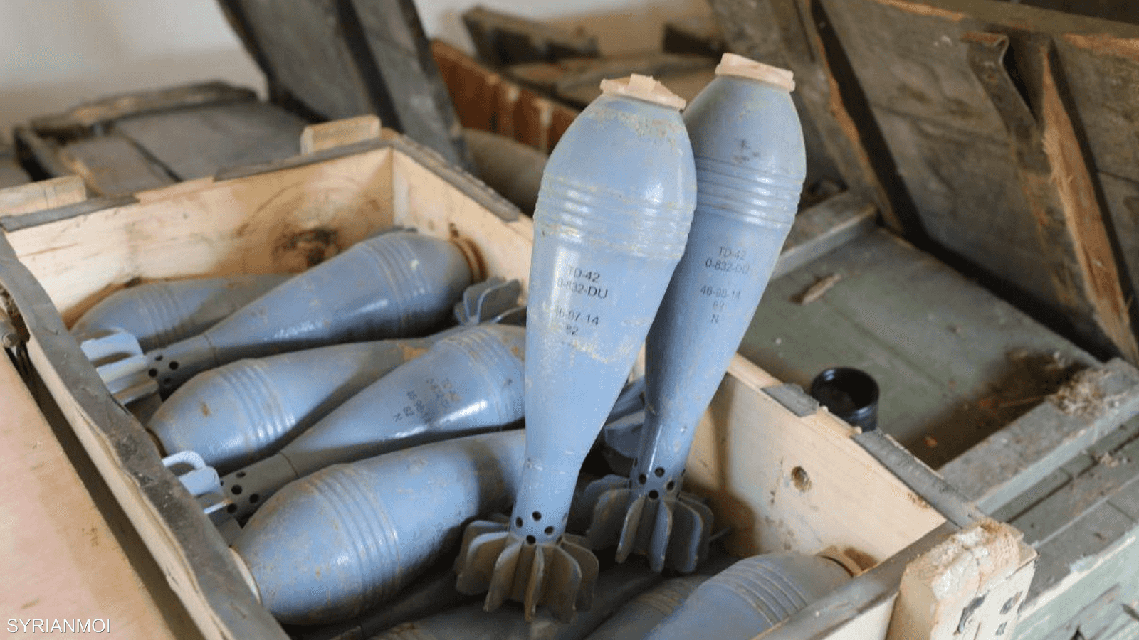 مستودع الدخائر يوجد في حمص