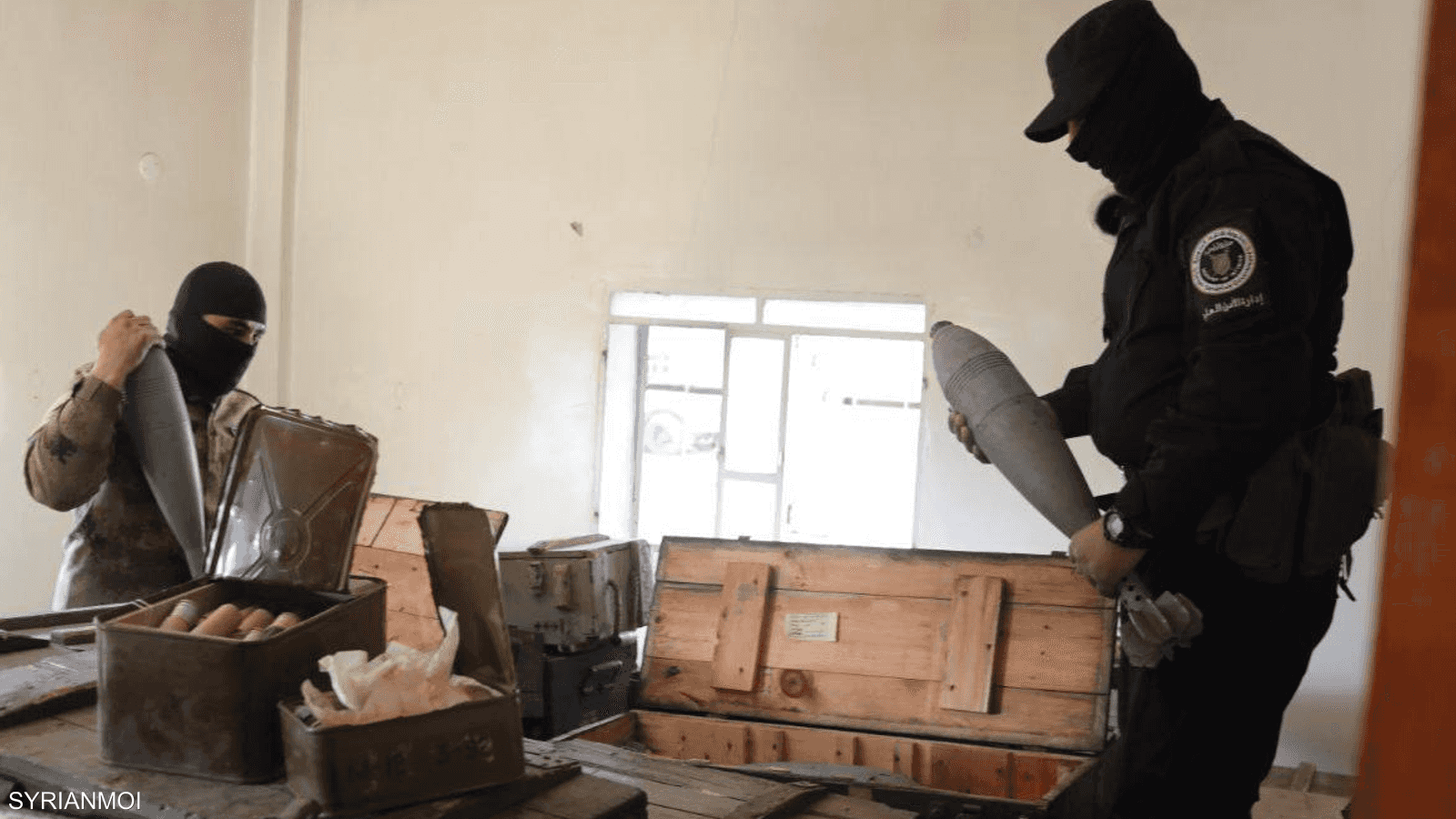 مستودع الدخائر يوجد في حمص