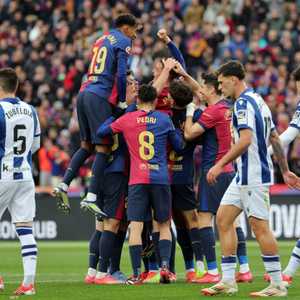 برشلونة حقق الفوز على ريال سويسداد برباعية دون رد