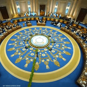 من القمة العربية الطارئة في مصر