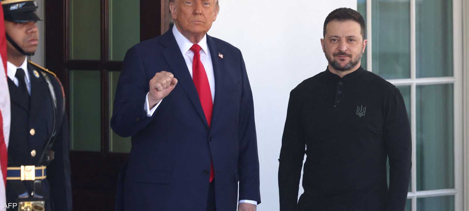 دونالد ترامب وفولوديمير زيلينسكي