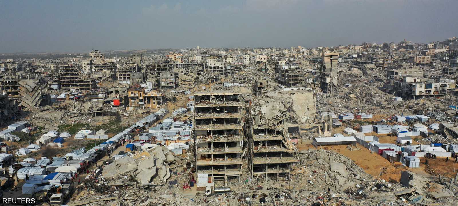 آثار الدمار الكبير في قطاع غزة.. أرشيفية