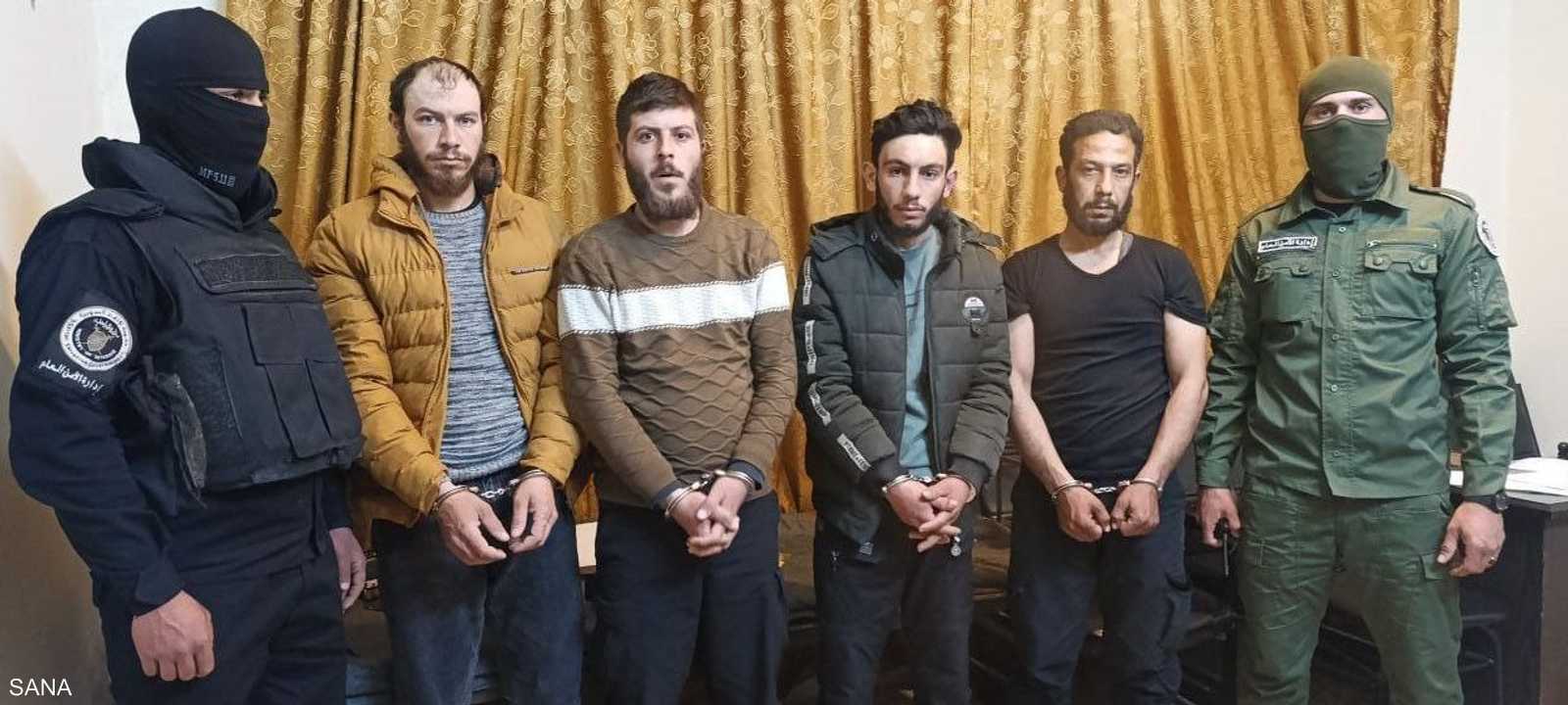 الأربعة المقبوض عليهم