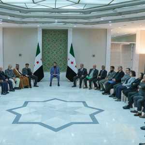 اجتماع الشرع مع وجهاء السويداء