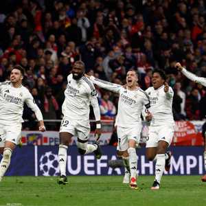 فرحة لاعبي ريال مدريد بالفوز على أتلتيكو