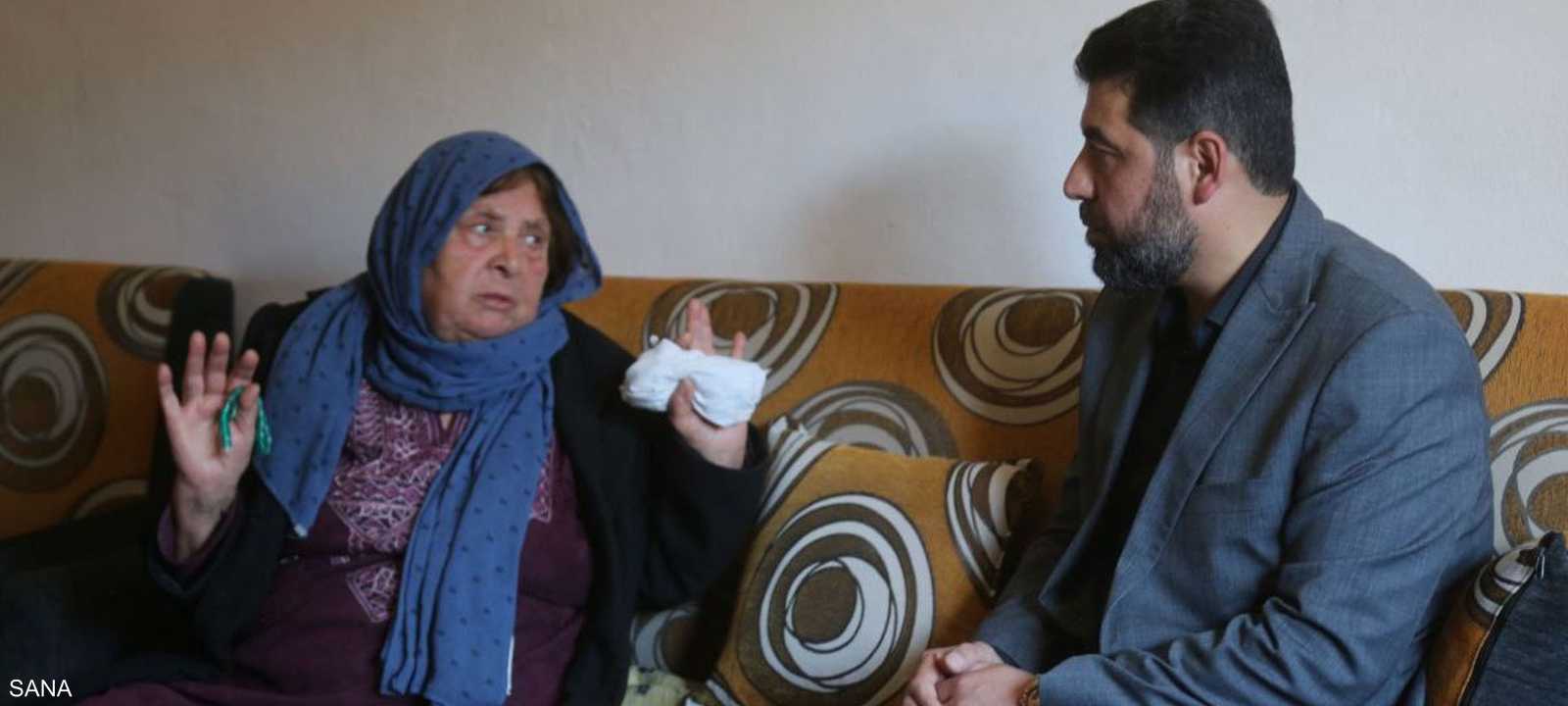 محافظ اللاذقية والأم المكلومة