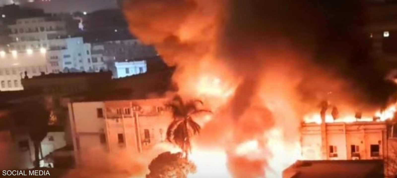 حريق هائل اندلع داخل المعامل المركزية في مصر