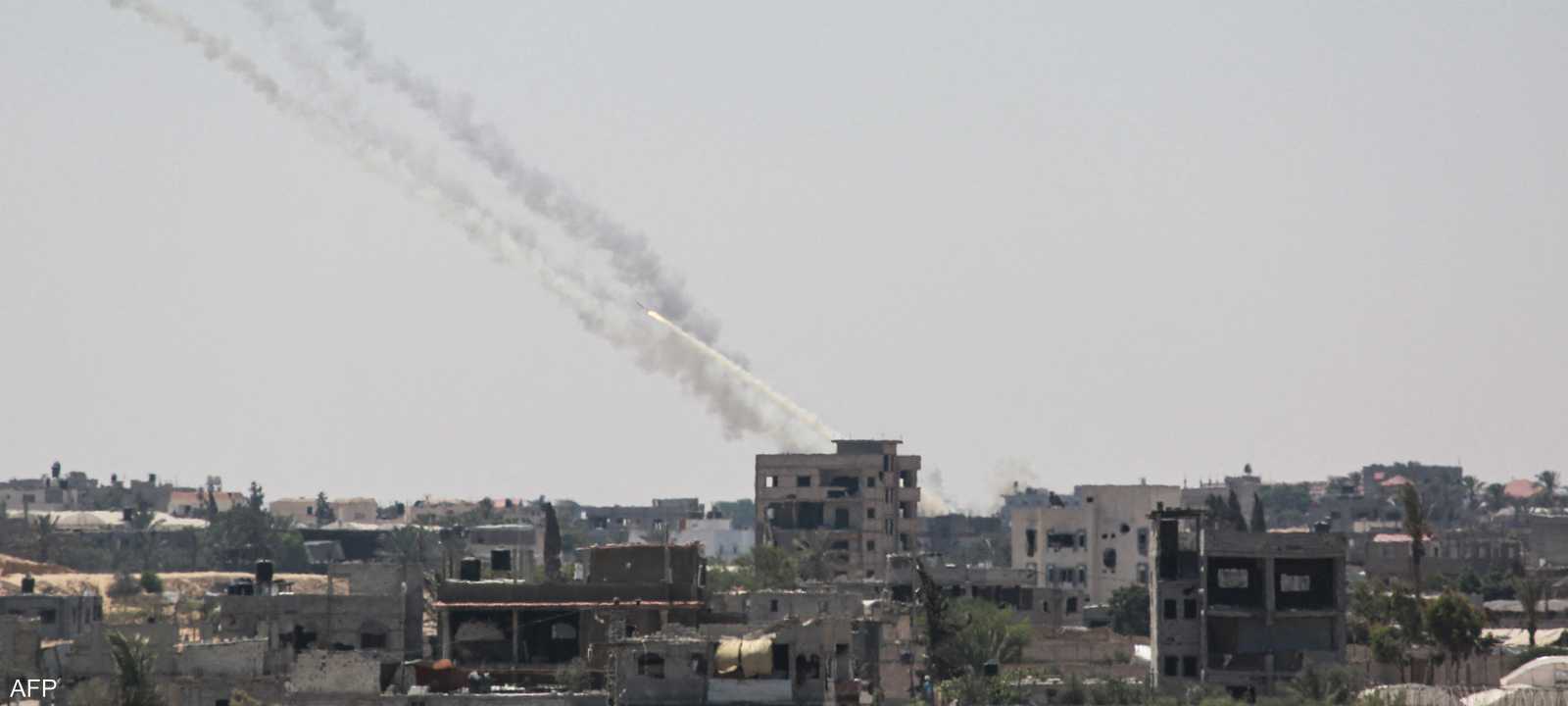 صواريخ تطلق من قطاع غزة_أرشيف