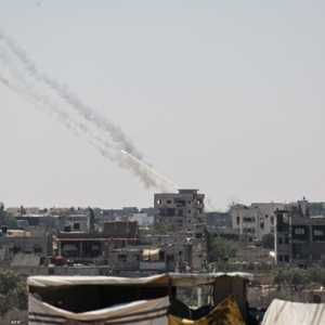 صواريخ تطلق من قطاع غزة_أرشيف