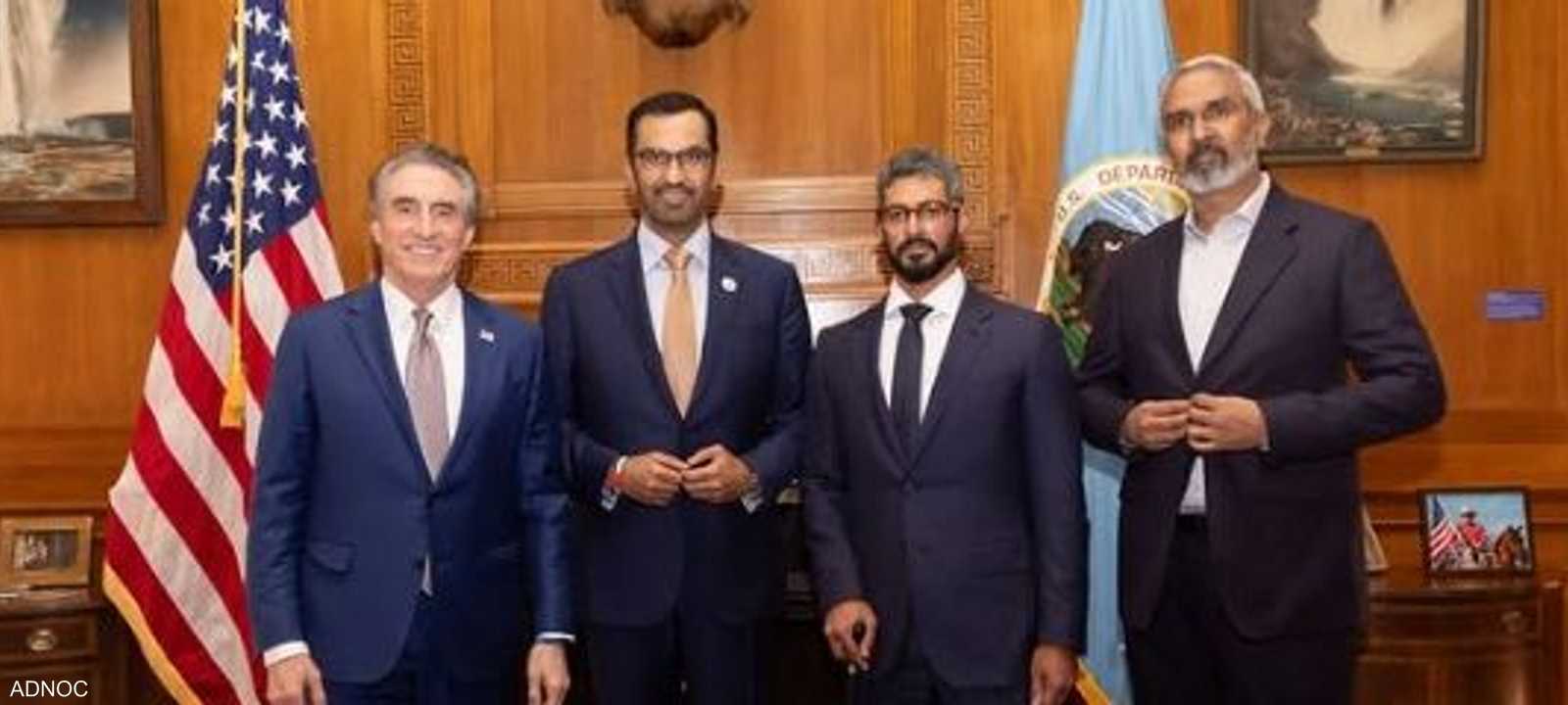 الجابر يلتقي رئيس مجلس الطاقة الأميركي دوغ بورغوم