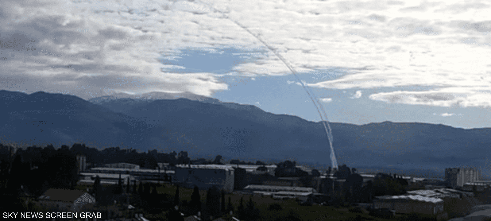 الصواريخ التي تم اعتراضها