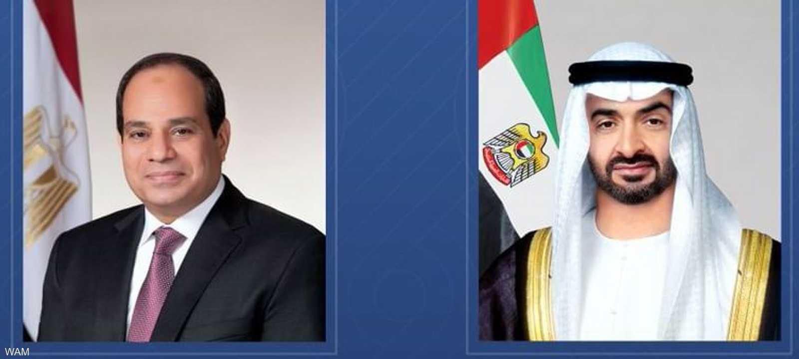 الرئيس المصري في مقدمة مستقبلي رئيس دولة الإمارات