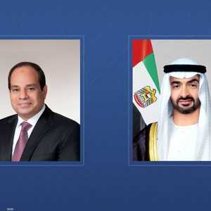الرئيس المصري في مقدمة مستقبلي رئيس دولة الإمارات