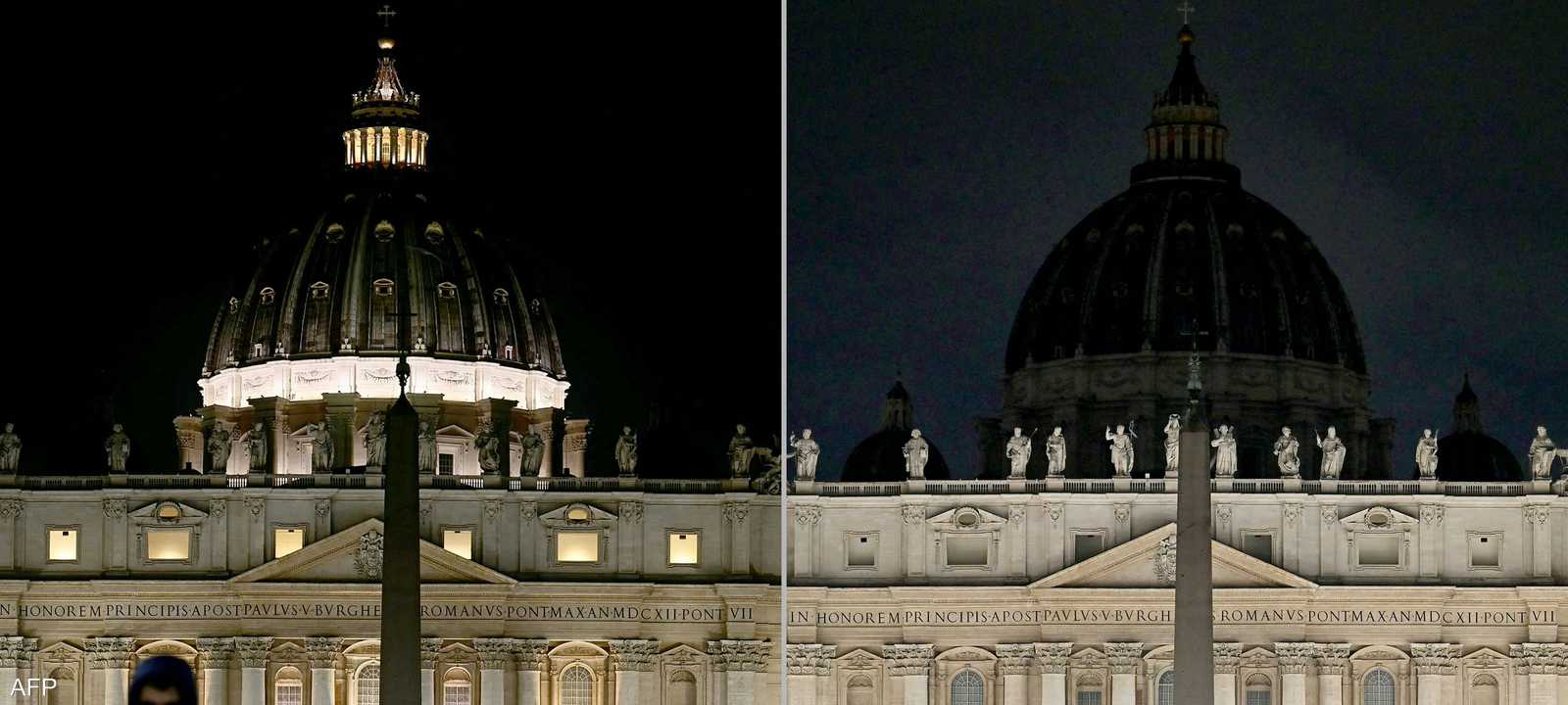 جانب من إطفاء الأضواء في روما