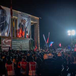 من الاحتجاجات في مدينة إسطنبول