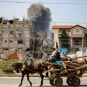 من آثار القصف الإسرائيلي على غزة