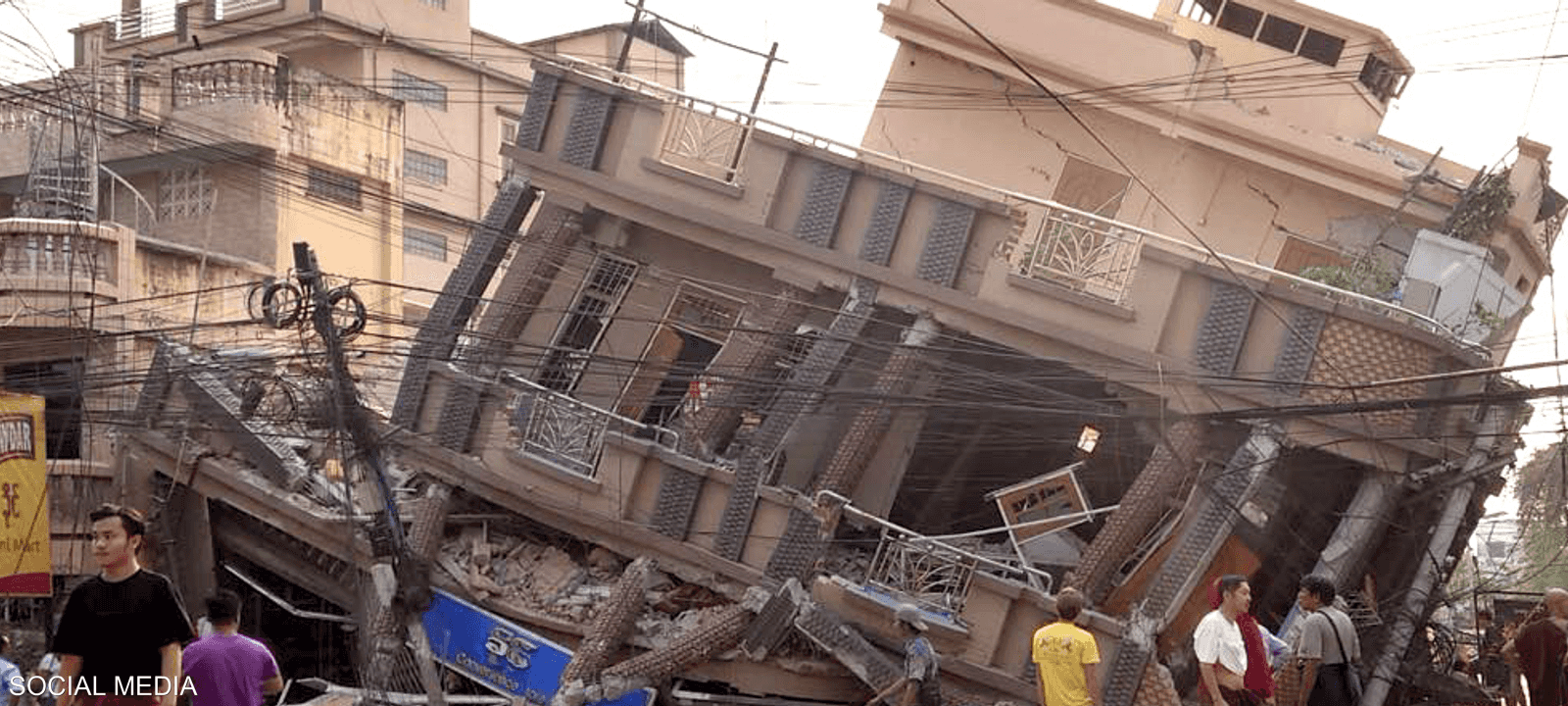 خلف الزلزال دمارا كبيرا في ميانمار