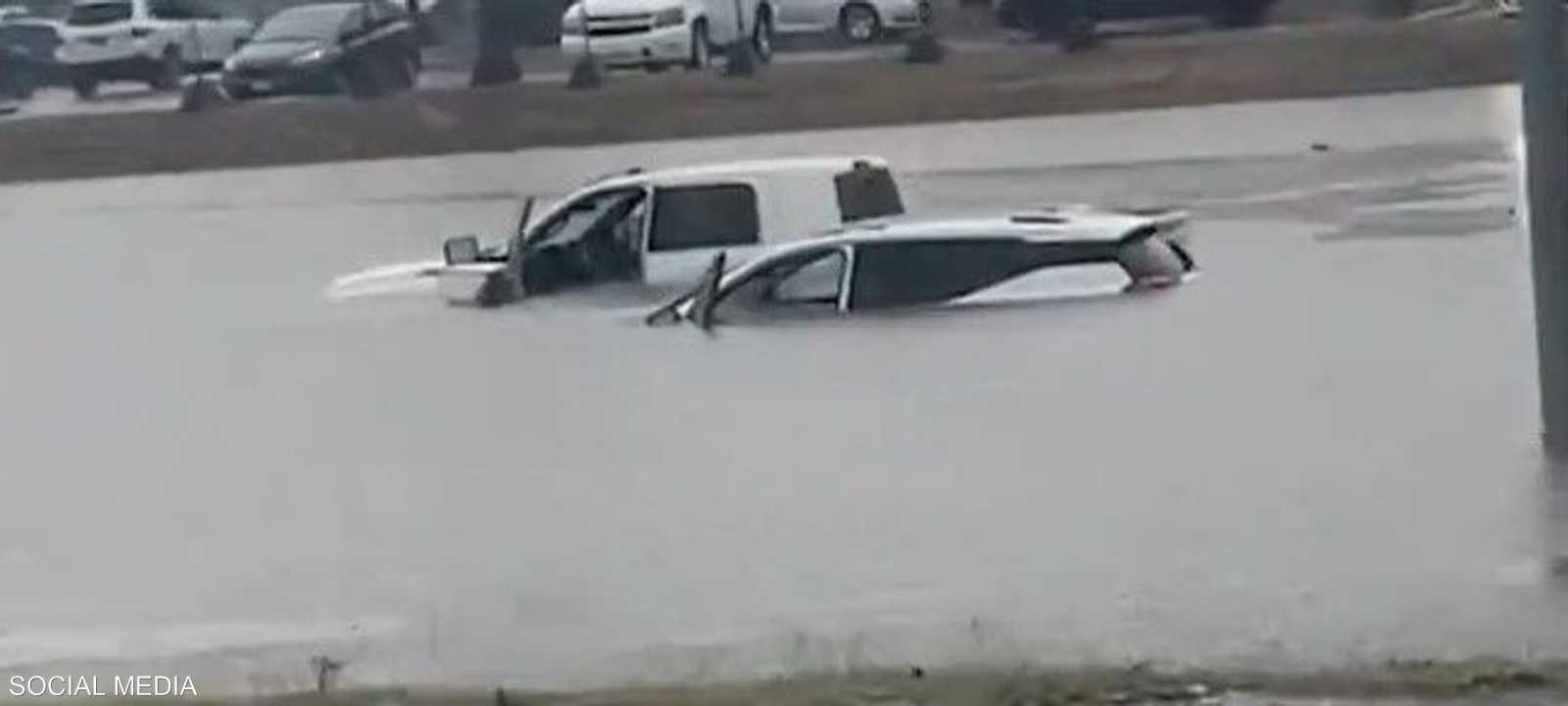 أمطار غزيرة ضربت المنطقة الحدودية بين تكساس والمكسيك