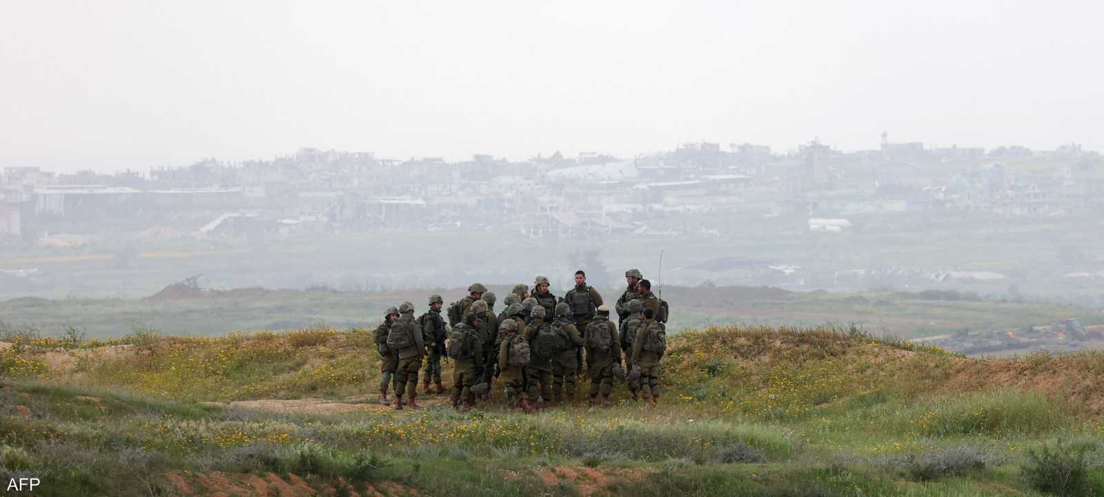 قوة تابعة للجيش الإسرائيلي على حدود غزة