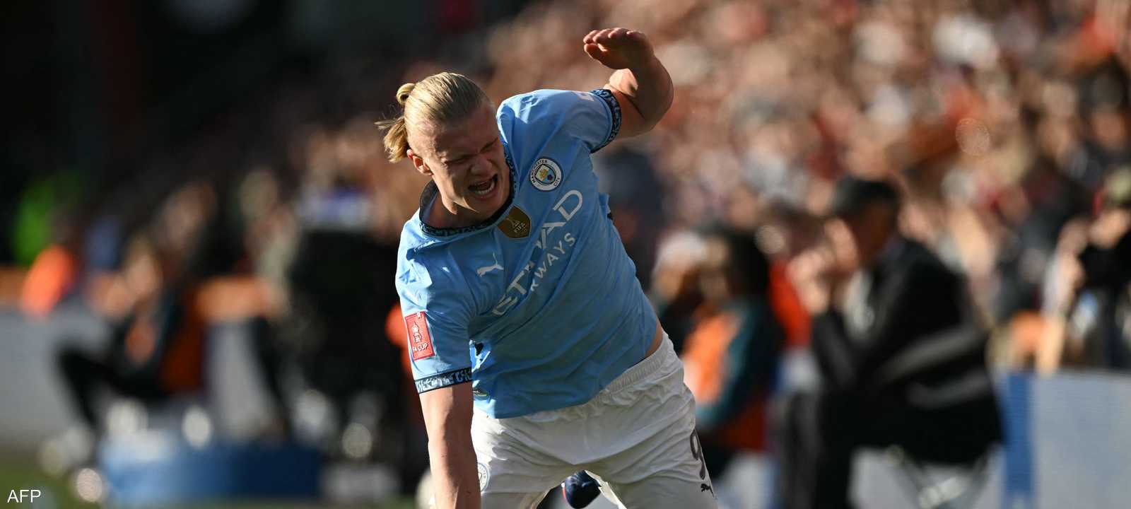 اضطر إرلينغ هالاند لعدم إكمال مباراة