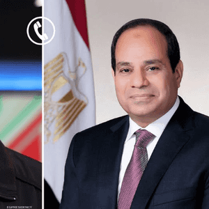 عبد الفتاح السيسي ومسعود بزشكيان