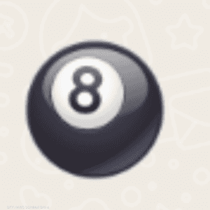 رمز كرة الثمانية السوداء