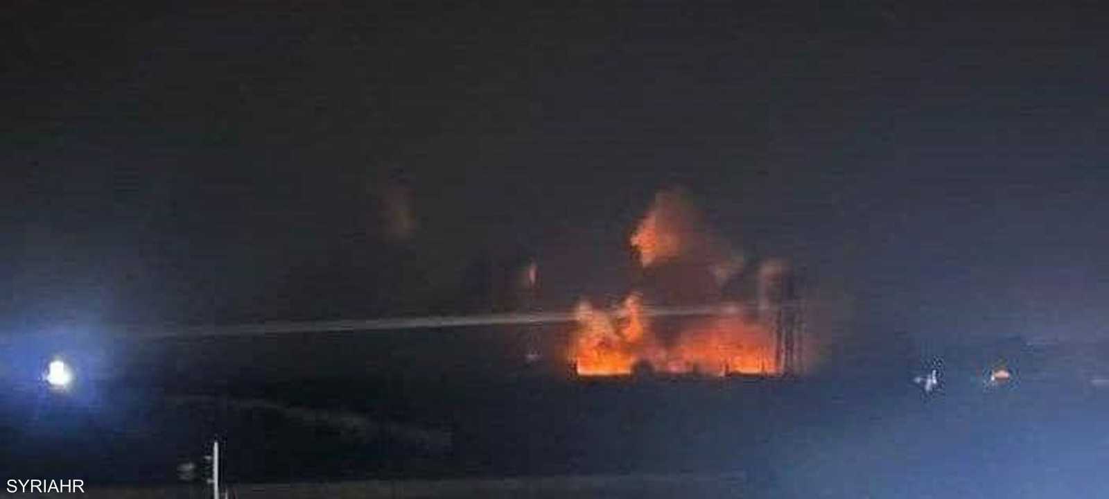 غارات جوية استهدفت مطار حماة