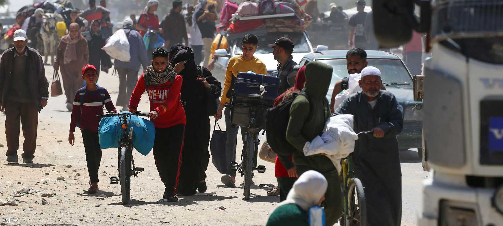 رفح تشهد نزوحا جماعيا كبيرا على وقع التوغل الإسرائيلي