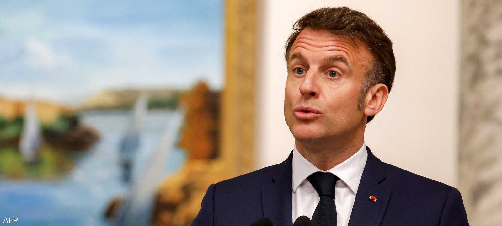 الرئيس الفرنسي إيمانويل ماكرون