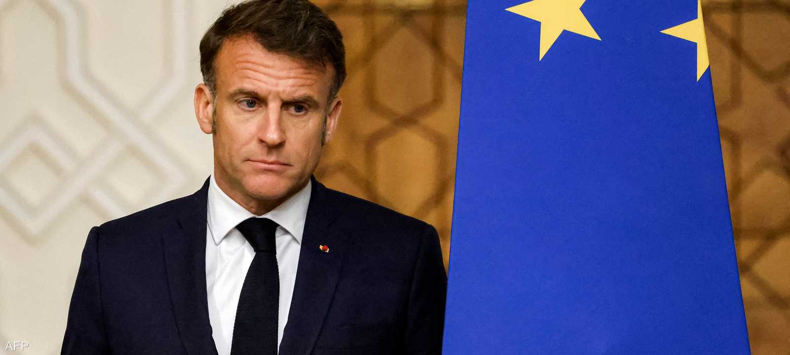 ماكرون تحدث من القاهرة