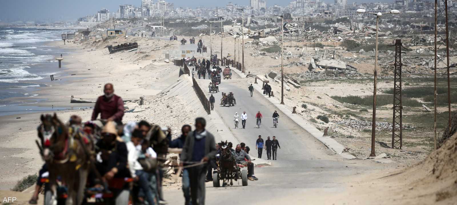 نزوح متواصل في قطاع غزة