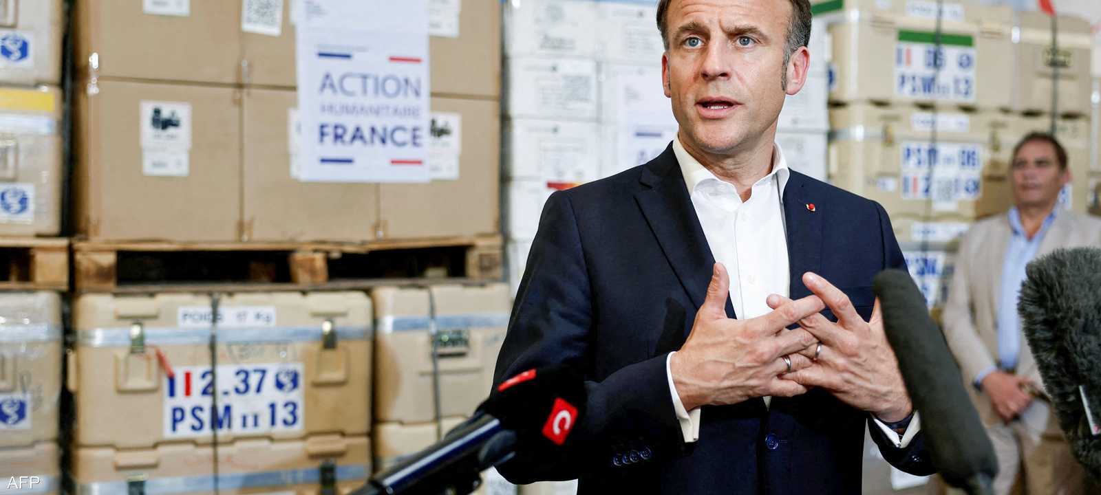 الرئيس الفرنسي إيمانويل ماكرون