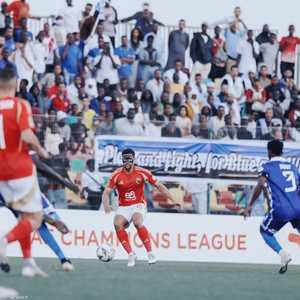 من مباراة الأهلي المصري والهلال السوداني