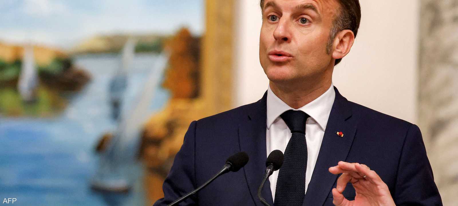 الرئيس الفرنسي إيمانويل ماكرون