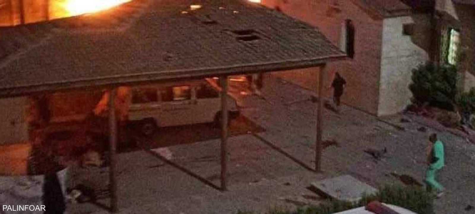 النيران اشتعلت في أجزاء من المستشفى