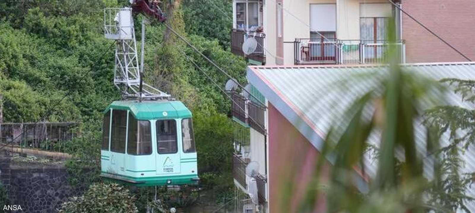 الحادث سببه انقطاع كابل عربة التلفريك