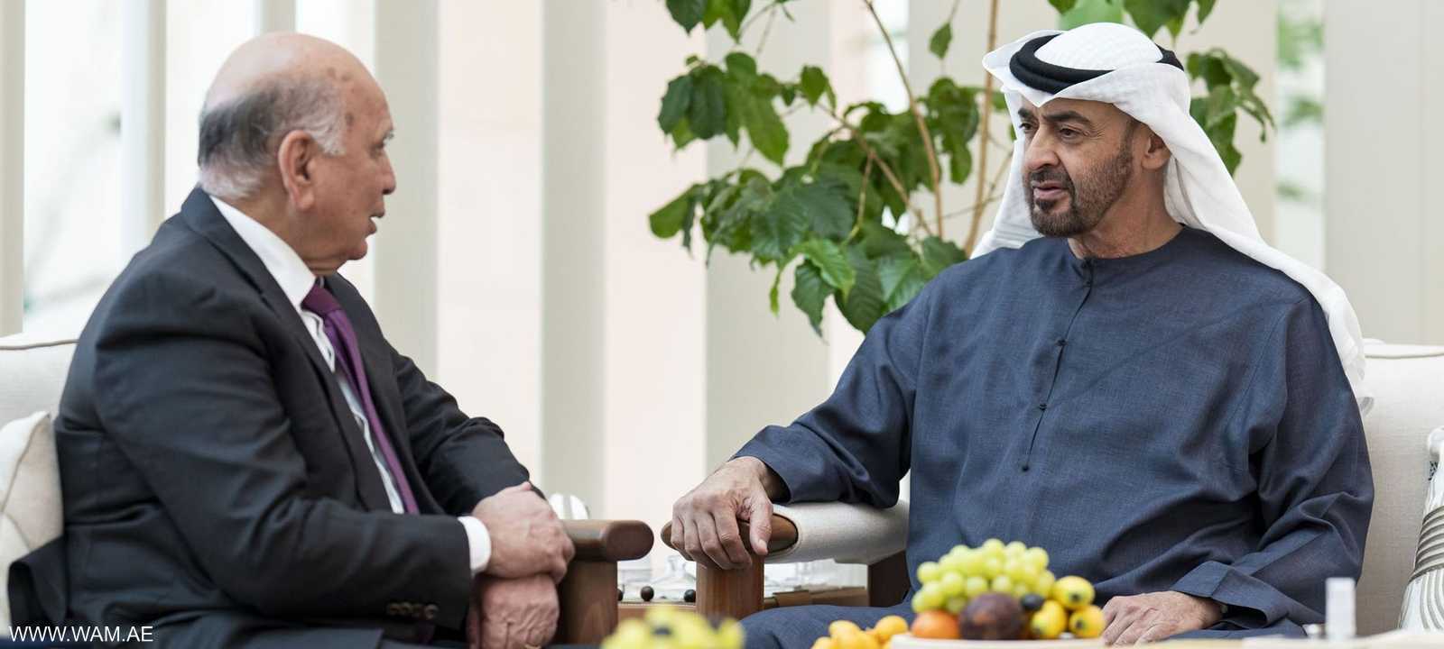 رئيس الإمارات ووزير الخارجية العراقي