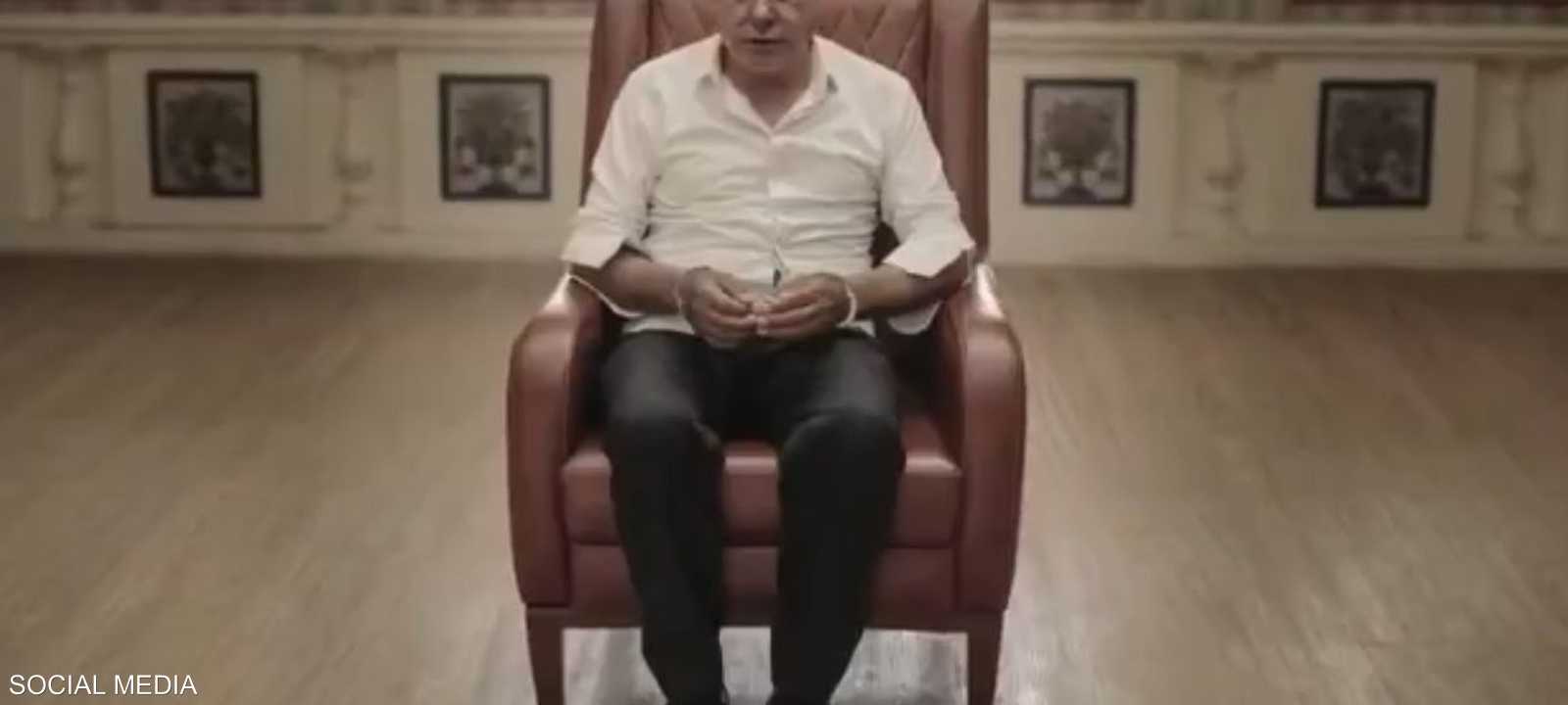 نتنياهو كما يظهر في الفيلم