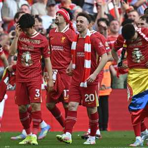 احتفالات لاعبي ليفربول