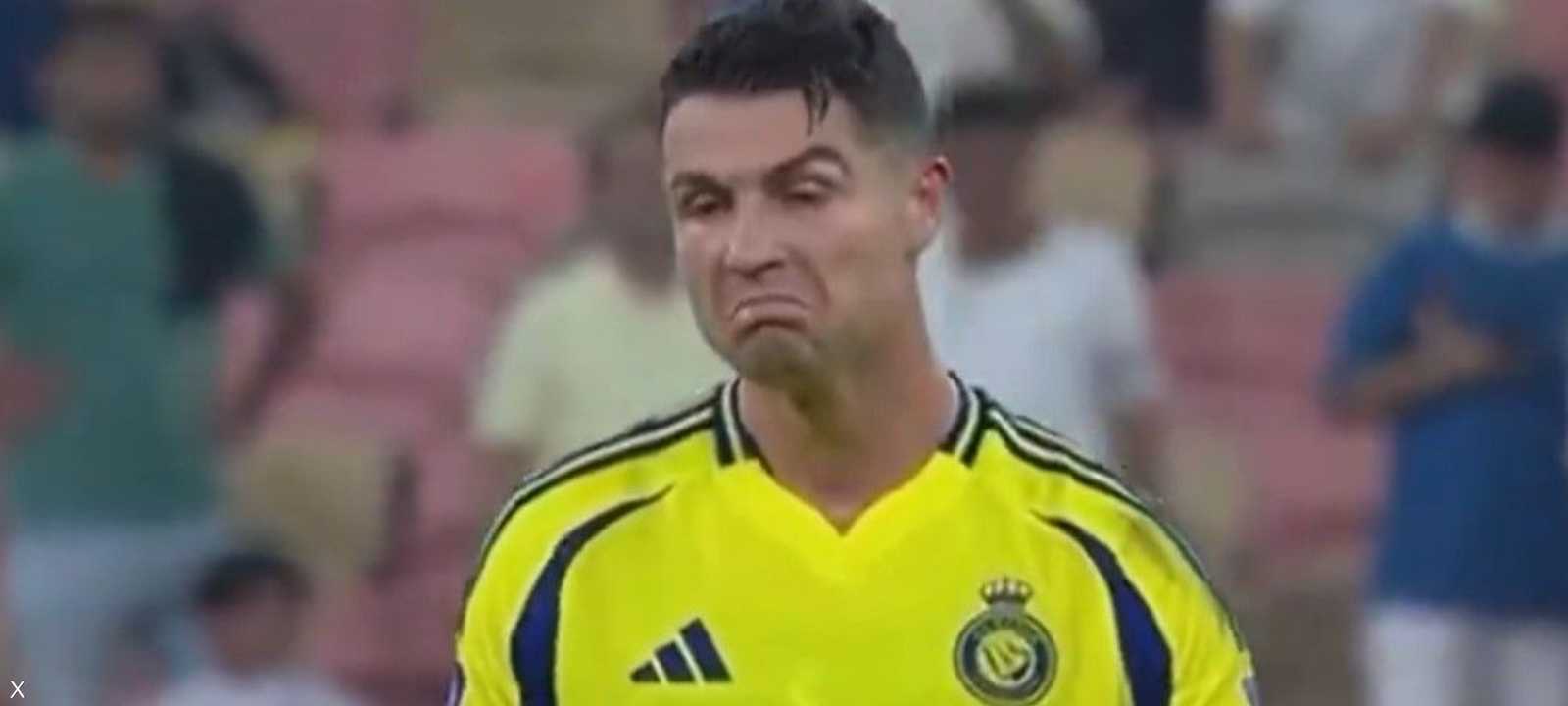 رونالدو خلال اللقطة الغريبة