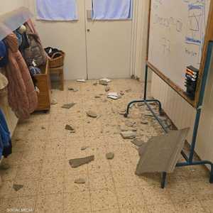 شظايا الصاروخ سقطت فوق روضة وفق مصادر محلية إسرائيلية