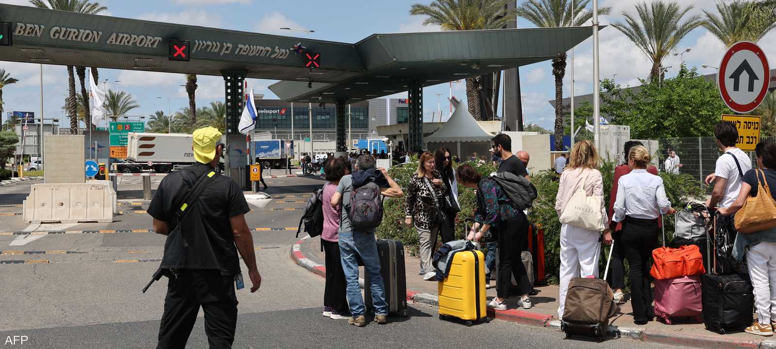 الصاروخ سقط في منطقة قرب مطار بن غوريون